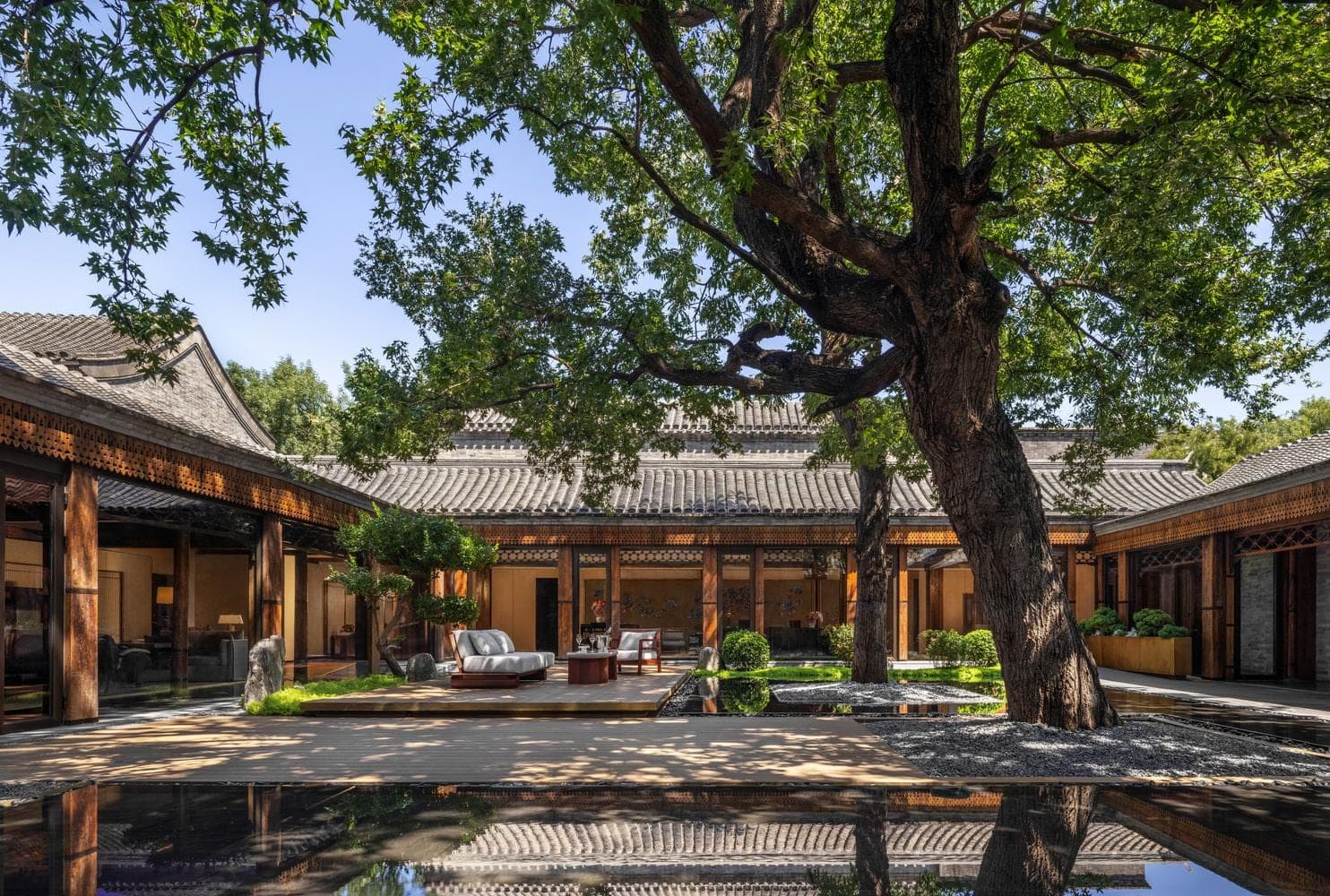 The central courtyard